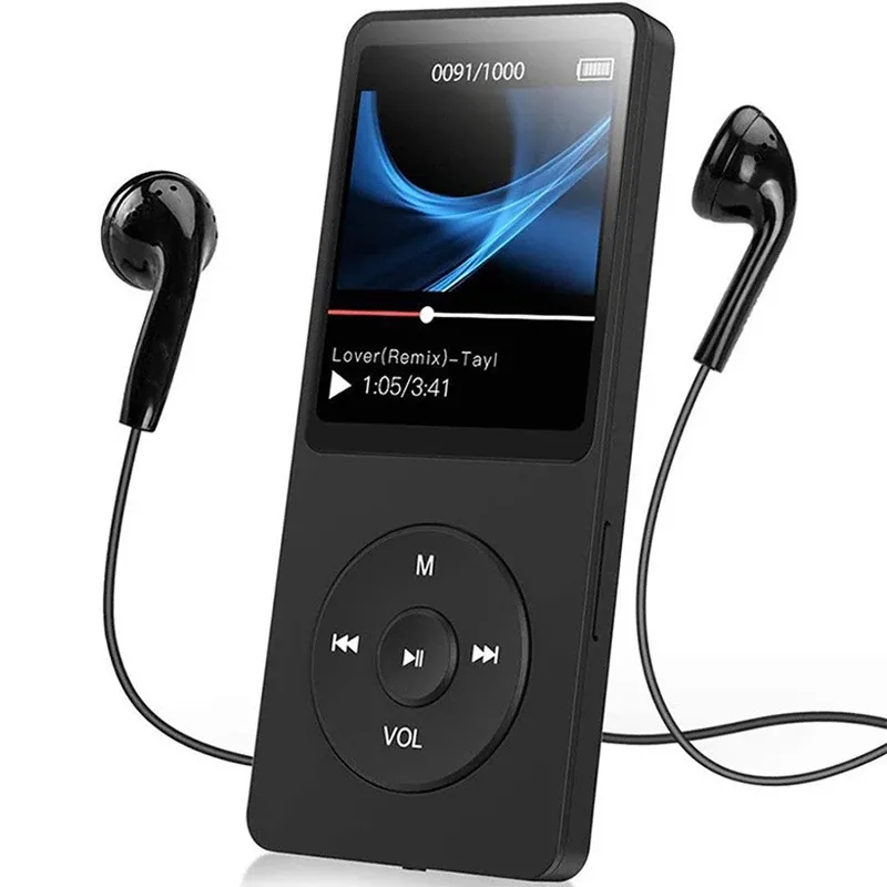 Högtalare MP3 -spelare BluetoothCompatible Color Screen MP4 Walkman Hifi Music Player Support 128G TF Card Portable med högtalarinspelare