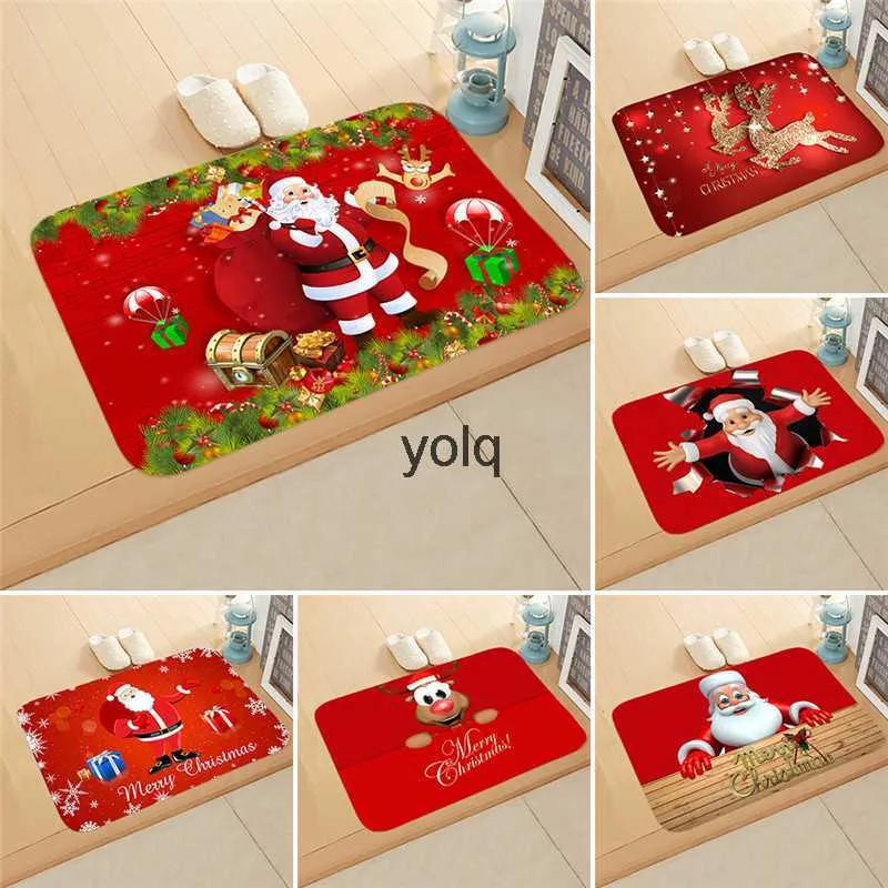 Tapis Tapis de flanelle de Noël Bonne année 2021 Joyeux ornement 2020 Décorations pour la maison Cadeaux de Noël DHL Livraison gratuiteH24229