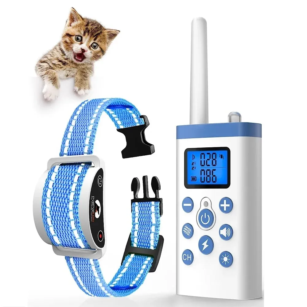 忌避剤Paipaitek Cat Training Collar、cat Shock Collar with Remote、Cat Stop Meowing Collar、Remote Control/Autom Antimeow for Cats