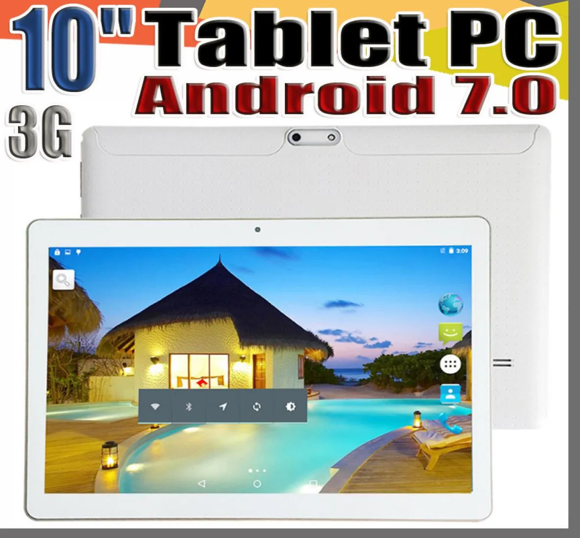 168 10 pouces 10 quot tablette PC MTK6580 Octa Core Android 70 4GB RAM 64GB ROM tablette phable IPS écran GPS 3G téléphone tablettes E9PB4398245