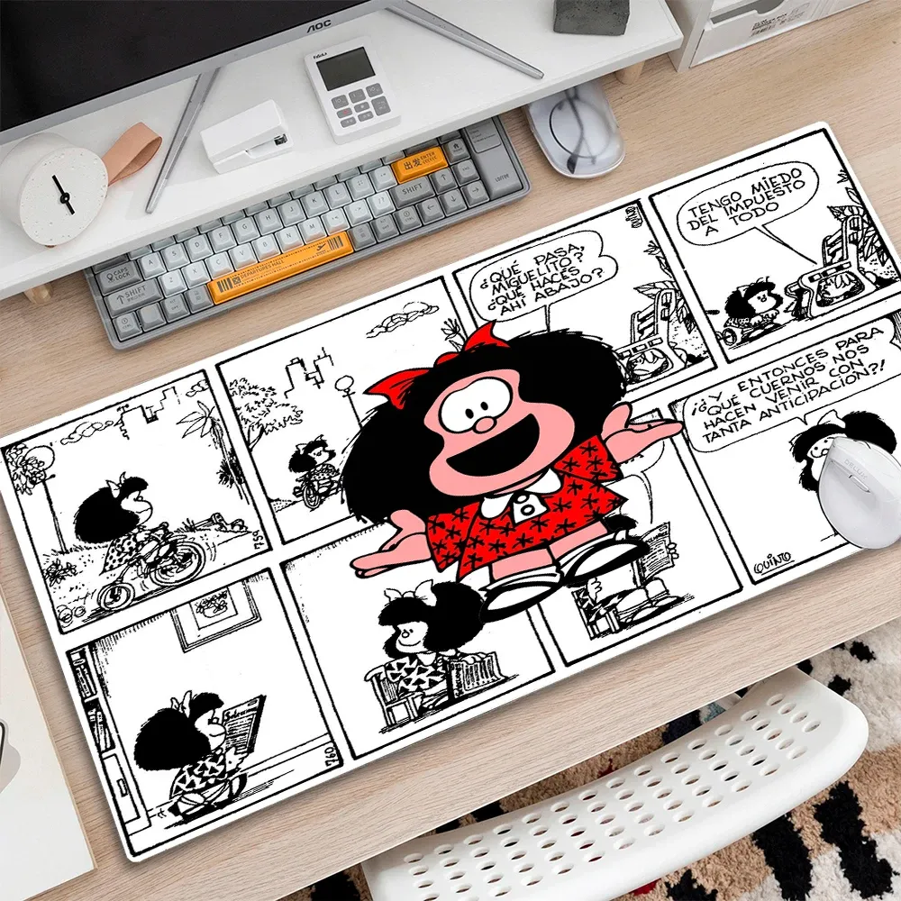 Коврики Mafalda коврик для мыши Gamer XL на заказ большой HD новый коврик для мыши XXL коврик для мыши ковер мягкий натуральный каучук коврик для мыши из ПК коврик для мыши
