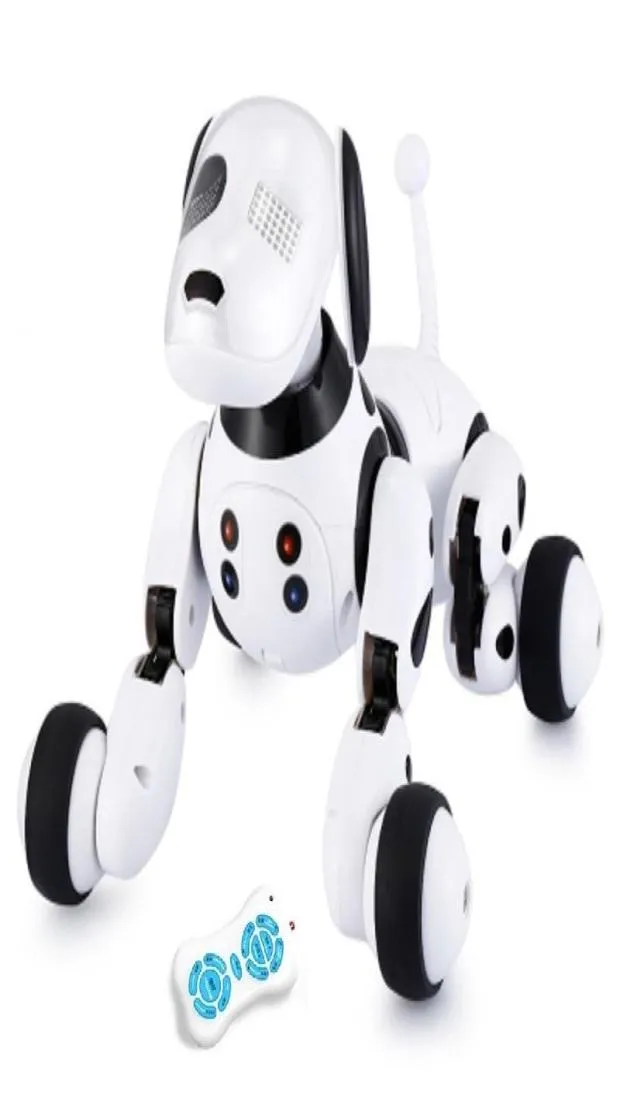Dimei 9007a Robot Köpek Elektronik Pet Akıllı Köpek Robot Oyuncak 24G Akıllı Kablosuz Konuşan Uzaktan Kumandalı Çocuk Hediyesi Doğum Günü J8613621
