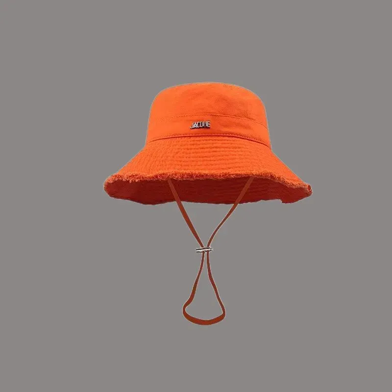 Jacque oranje hoed Luxe heren designer bucket cap