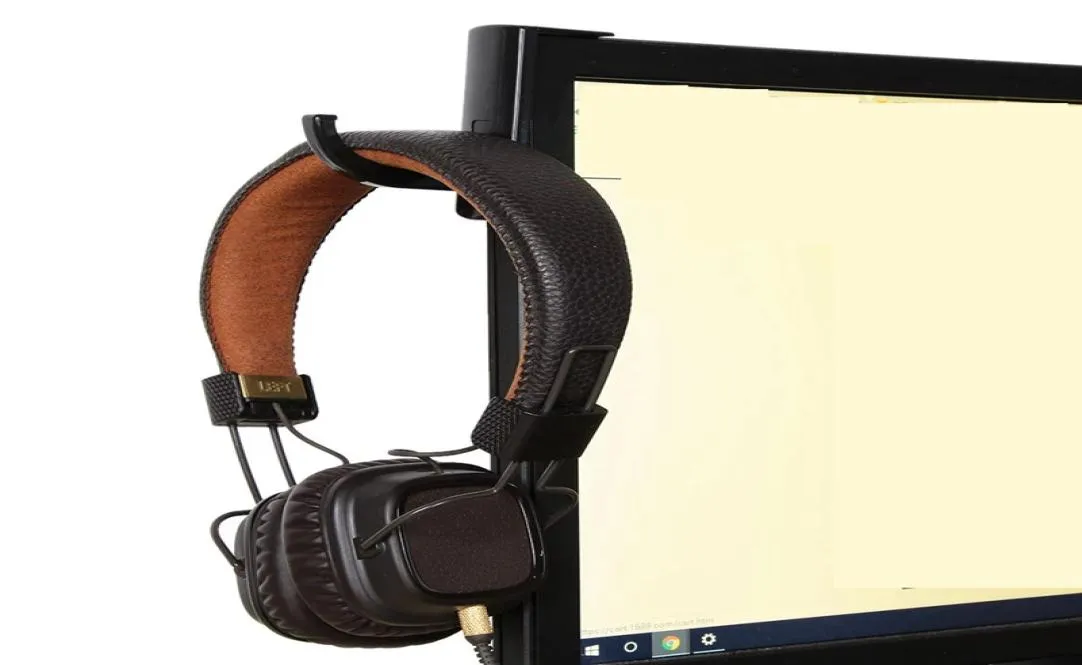 Universal Headphone holder earphones accessories Headset Hanger Hook with Tape Sticker for Desk PC Display Monitor5030509