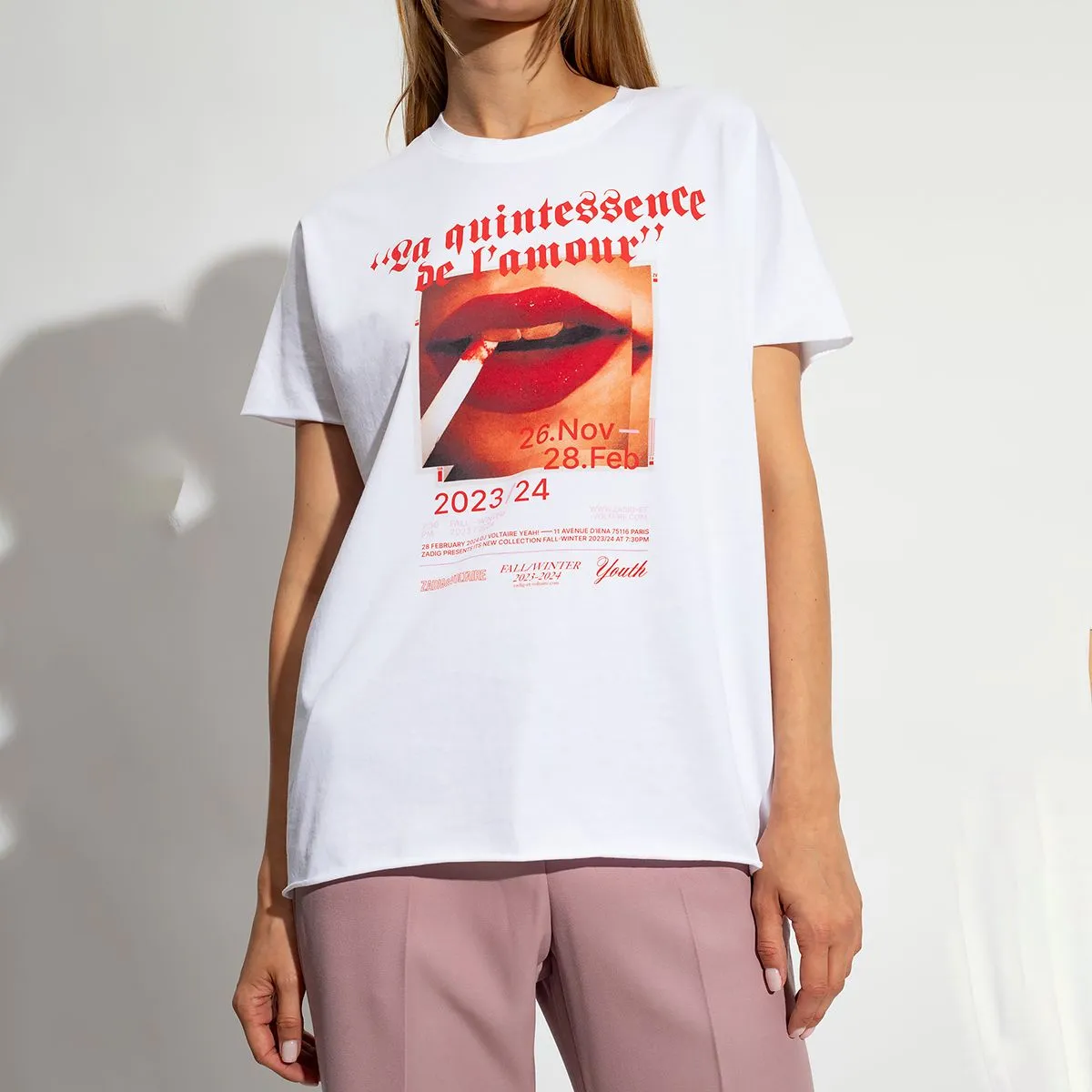 Röd läppröktryck grafik t-shirts för kvinnor kläder 2024 sommar vintage kort ärm rund hals bomull tshirt kvinnlig streetwear casual modedesigner tees topps