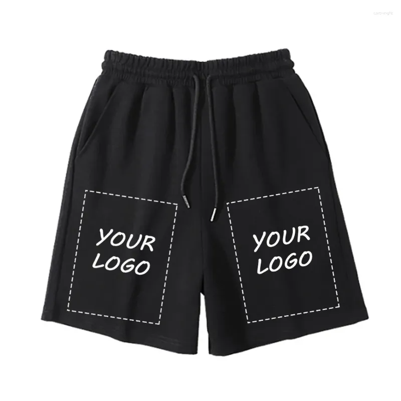 Pantalones cortos para hombres Enlace personalizado Streetwear Impresión Deportes Quintos pantalones Casual Mujeres Hombres Ropa