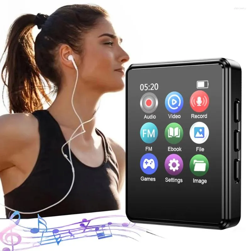 Lettore MP3 portatile Bluetooth HiFi Musica stereo Touch screen da 1,8 pollici Studente Walkman Mini riproduzione video MP4