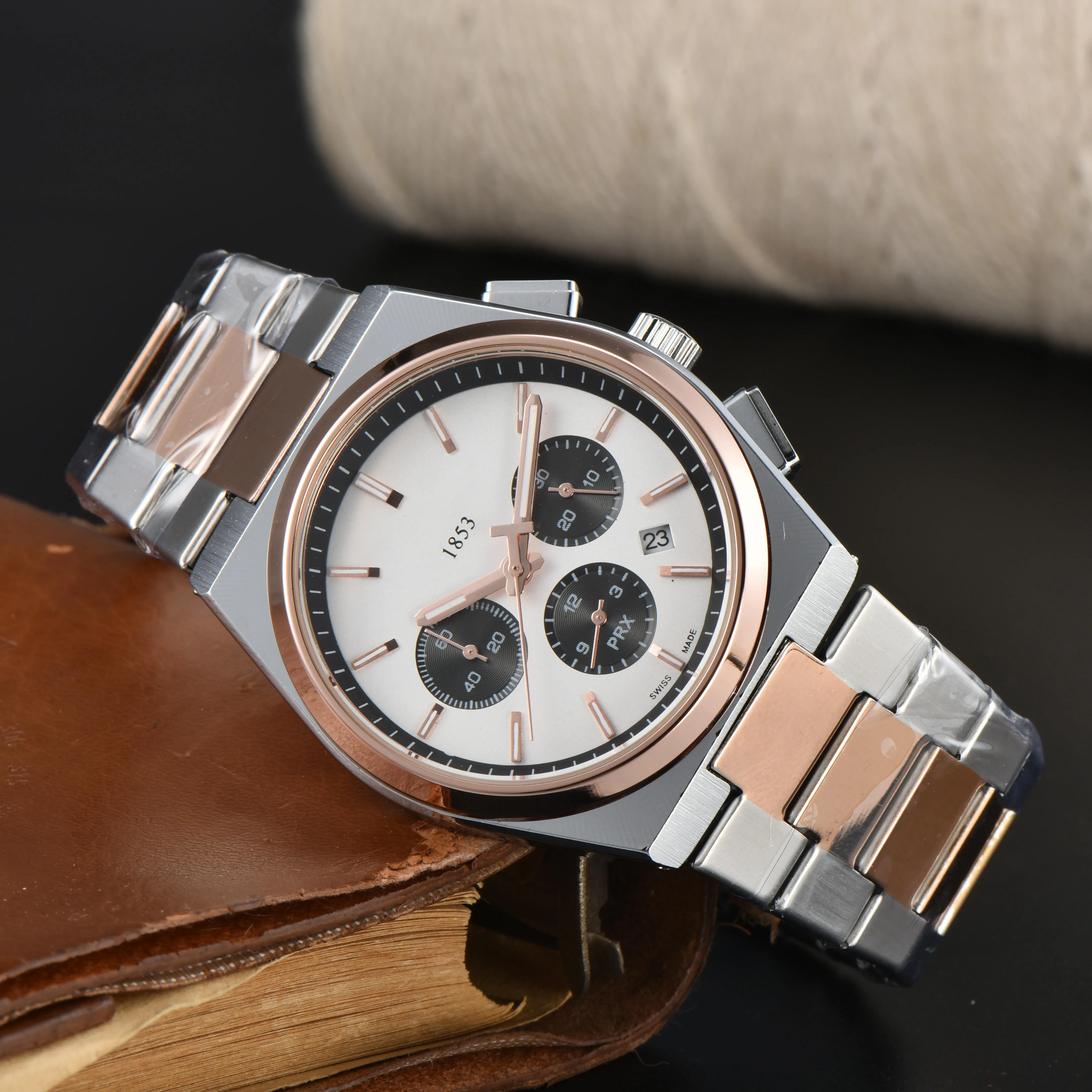 TISSOT PRX Automatic Men s Watch Rose Gold Stainless Steel Sapphire Crystal Luxury Quartz Movement
