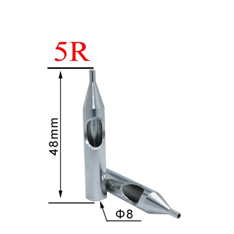 Насадки 50 шт. 5RT татуировки 304 насадки из нержавеющей стали для татуировки для набора пистолетов для макияжа тела аксессуары для татуировок