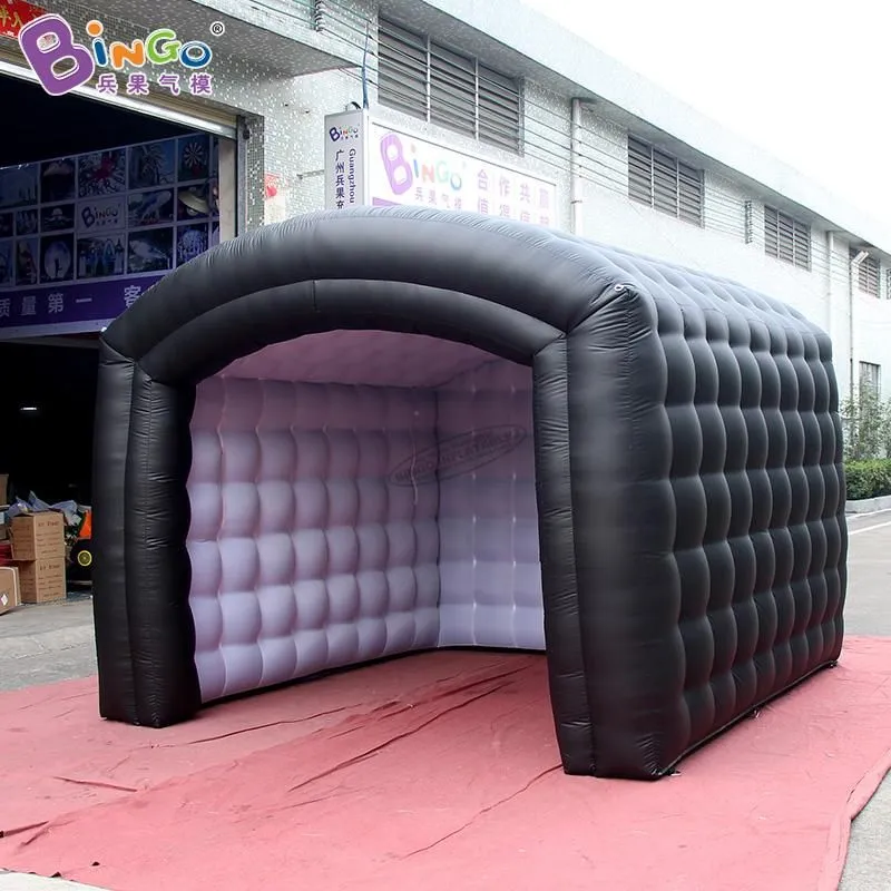 Vente en gros 5x5x4.3mH (16.5x16.5x14ft) tente de salon commercial tentes de fête gonflables tente d'événement soufflée par air jouets sport