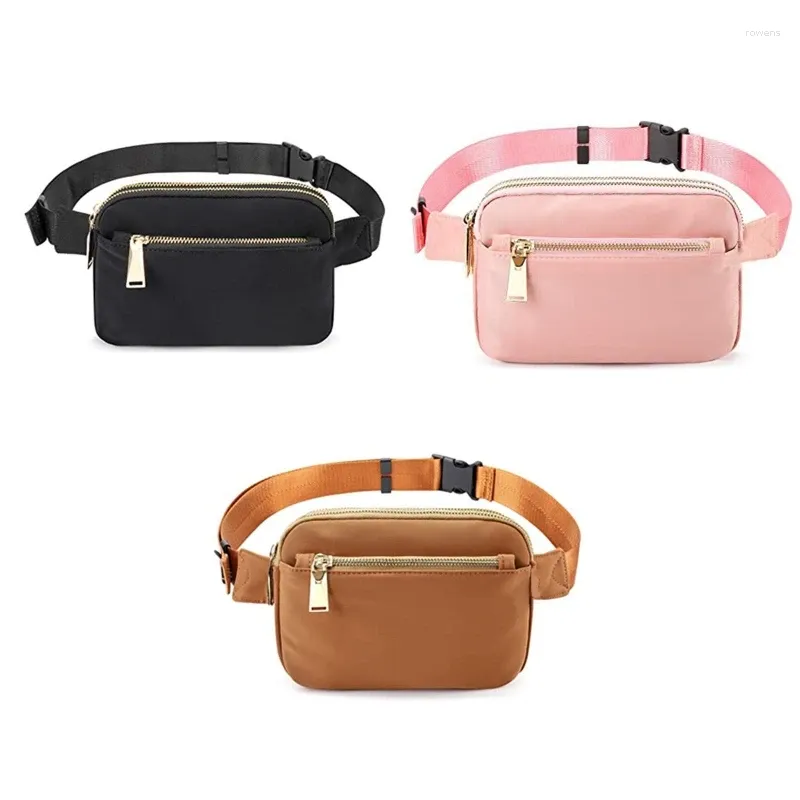 Midjeväskor Fashion Fanny Packs Crossbody Bag Women's Chest Outdoor Sports vandringsling Telefon med justerbar rem