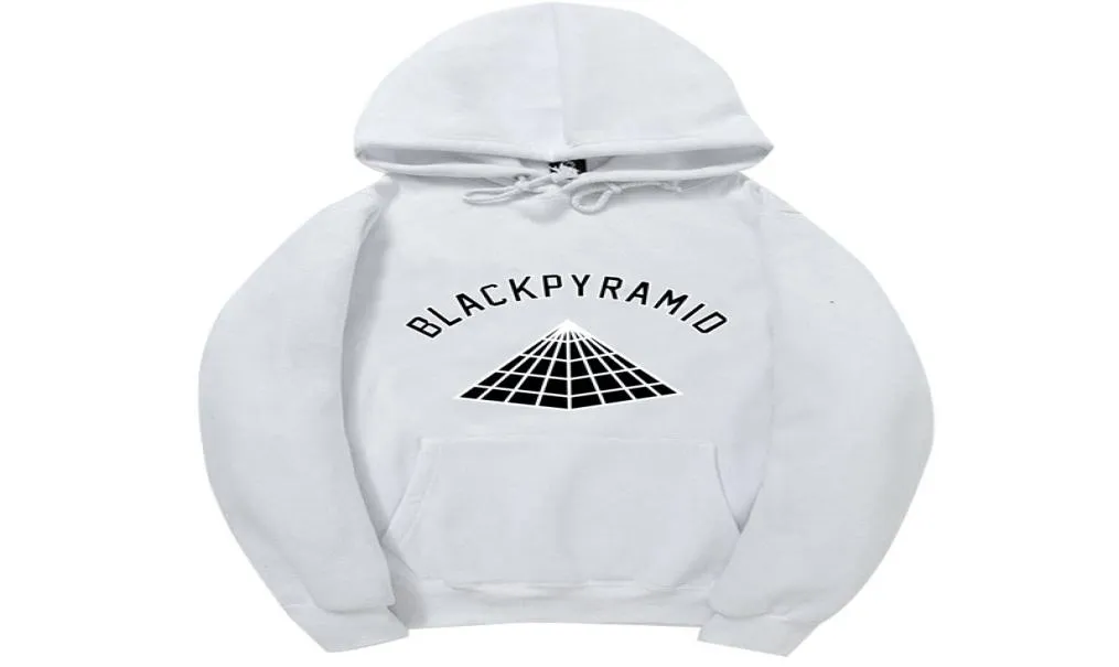 Le plus récent sweat à capuche Hip Hop pyramide noire pour hommes et femmes sweats Skateboard Style de rue coton survêtement Hoodie8935675