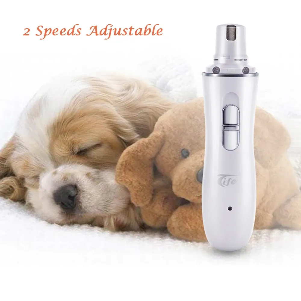 Clippers Smerigliatrici per unghie ricaricabili per animali domestici Ricarica USB Tagliaunghie per cani Ricarica rapida Zampe di cane per gatti Strumenti per tagliare le unghie