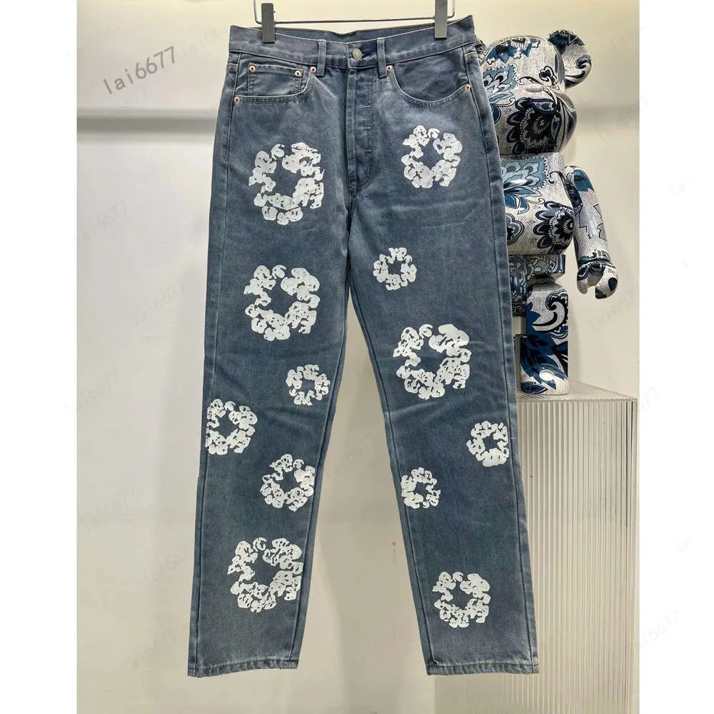 Męskie Plus Size Pants 2024SS Unhased Sewge Mens Raw jeansy indygo małe ilość cena hurtowa japońska bawełna Japan Red 54e6