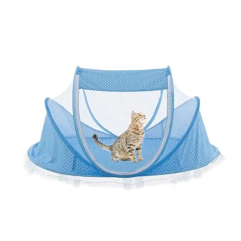 Mats Cat Tent House Folding Cat Tent Bed Outdoor Portable Dog Cat Tent For Cat Small Dogs Sleep Bed Breathable Pets Playpens
