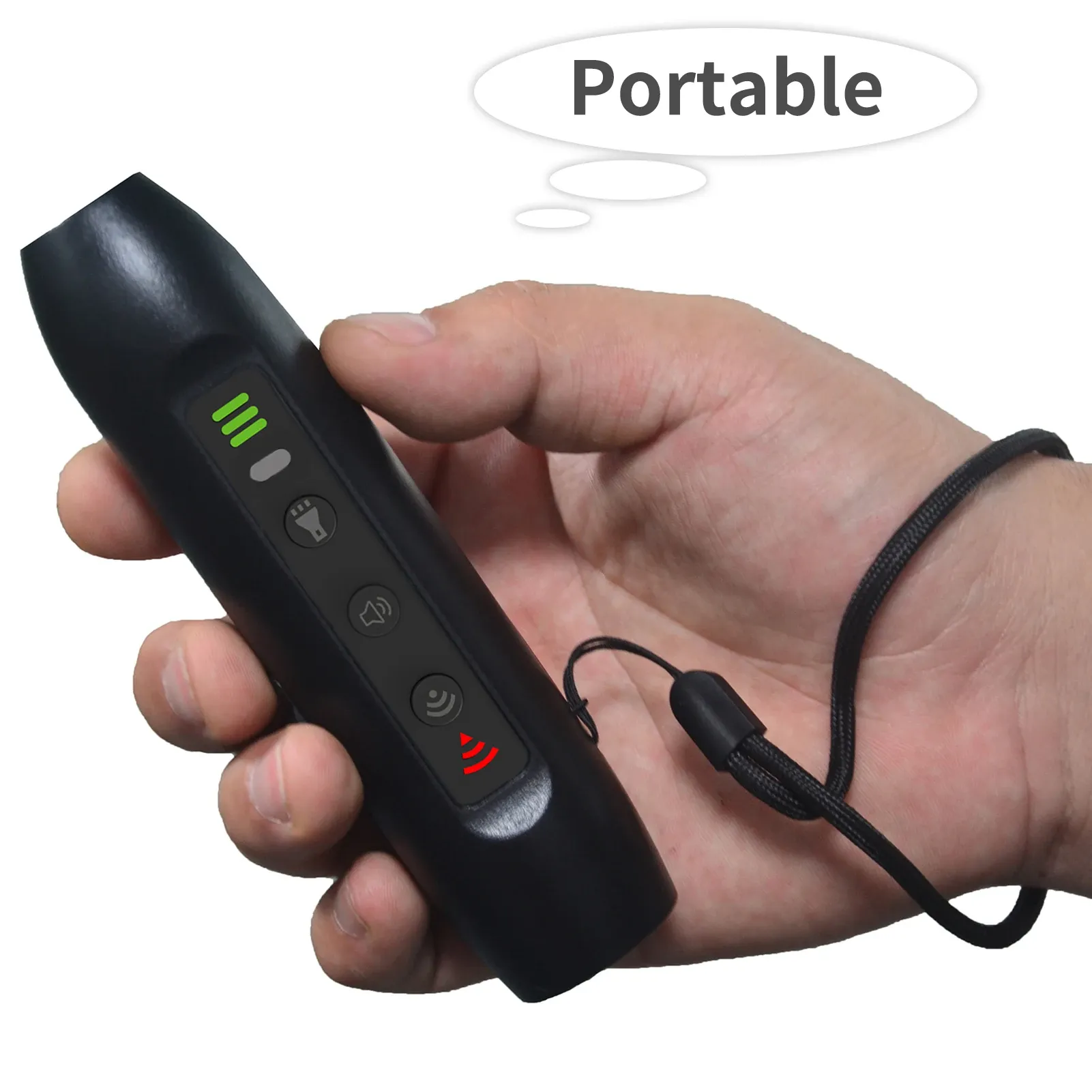 Repellents Upgrade Ultrasonic Dog Repeller 3 Modes Portable Chargeable Dog Drive Device with Intelligent Flashlight Dog Training Device