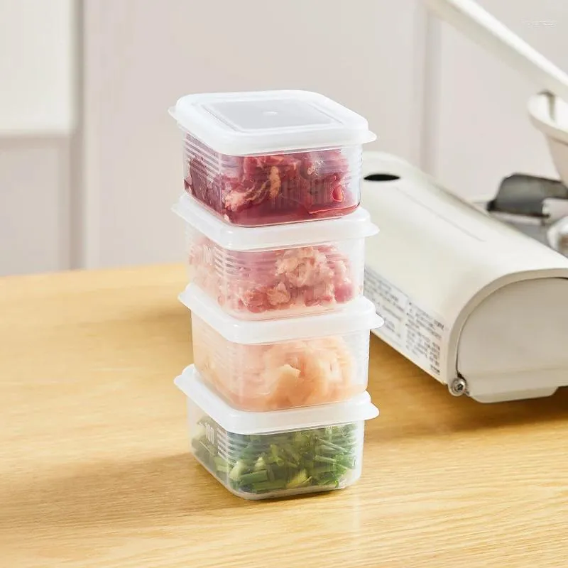 Storage Bottles Food Fruit Box Portable Compartment Refrigerator Freezer Organizers Sub-Packed Frozing Onion Ginger Clear Crisper