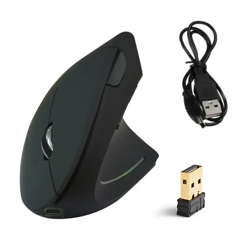 Myszy moda bezprzewodowa mysz 2,4 GHz ergonomiczna bezprzewodowa pionowa mysz optyczna do laptopa PC ComputerusB do łagodzenia dłoni myszy
