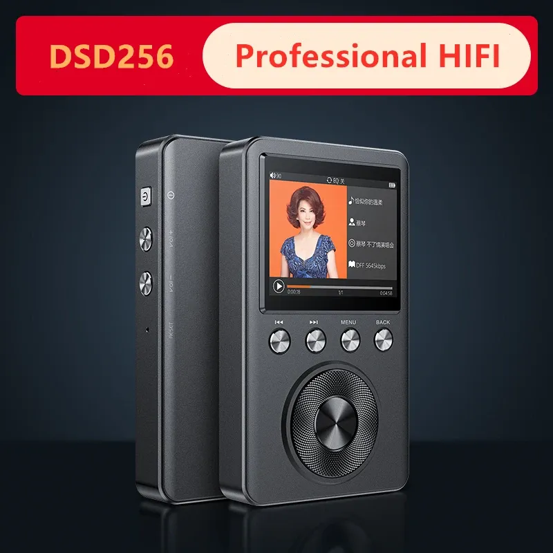 Speler Shmci C60 Professionele Hoge Kwaliteit Originele Demo HIFI DSD256 Lossless DSD WM8965 Decoderen CUE Muziek Mini Sport DAC MP3 Speler