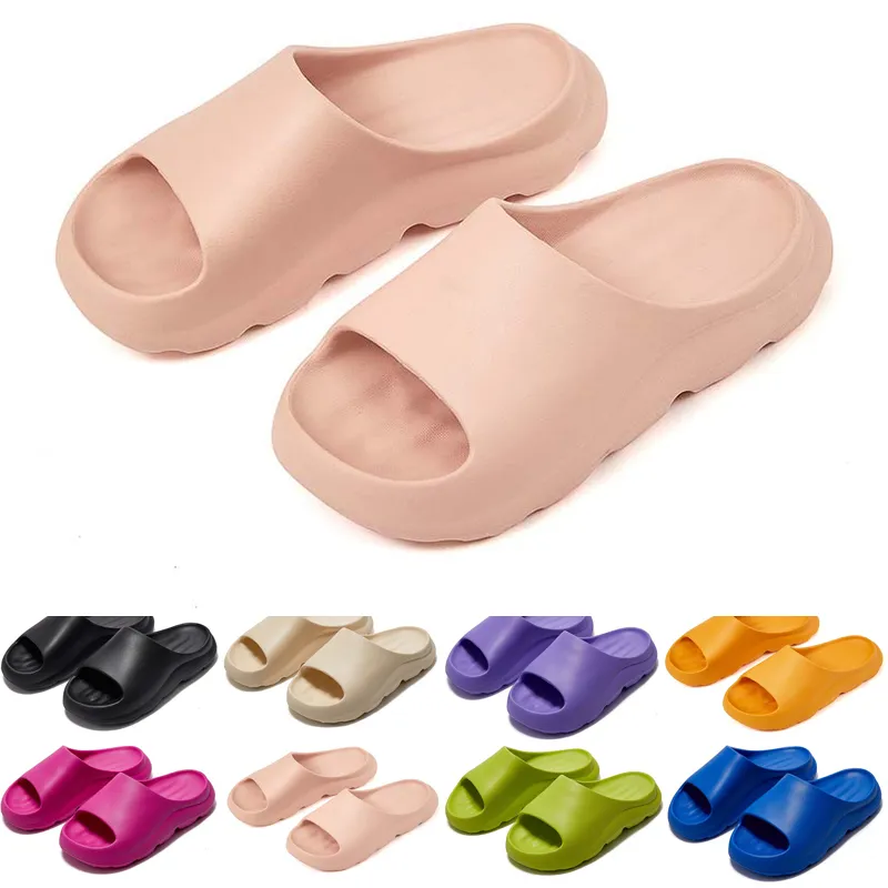 Gratis frakt elva designer glider sandal slid för män kvinnor gai sandaler glida pantoufle mules mens kvinnor tofflor tränare flip flops sandles färg6