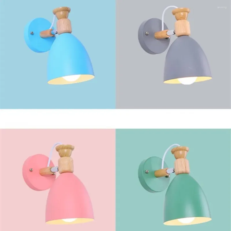 Wall Lamp HAWBERRY LED Modern Minimalist Interior Lighting Home Pink Sky Blue Small Cute Style Girl Bedroom Bedside Study