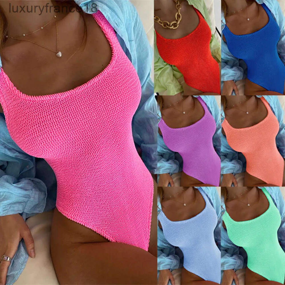 Dames Badmode 2023 Sexy Geribbeld Eendelig Badpak Vrouwen Vrouwelijke Bodysuit Dames String Monokini Badpak Zwemmen Zomer Strandkleding''gg''HO5H