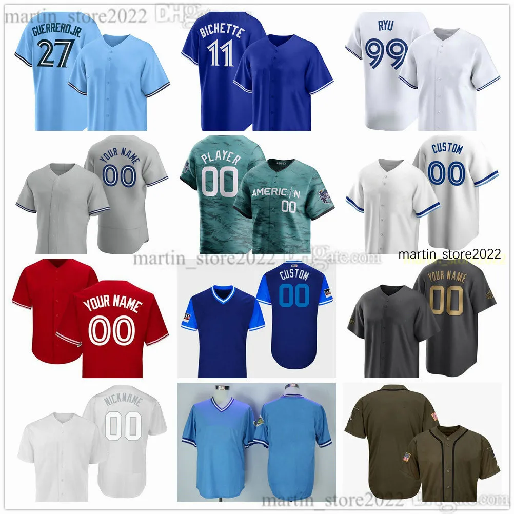 Maillot de baseball cousu 2024 40 Chris Bassitt 92 Genesis Cabrera 65 Hagen Danner 44 Bowden Francis 57 Chad Green 54 Brendon Little 64 Adam Macko 33 Trevor Richards