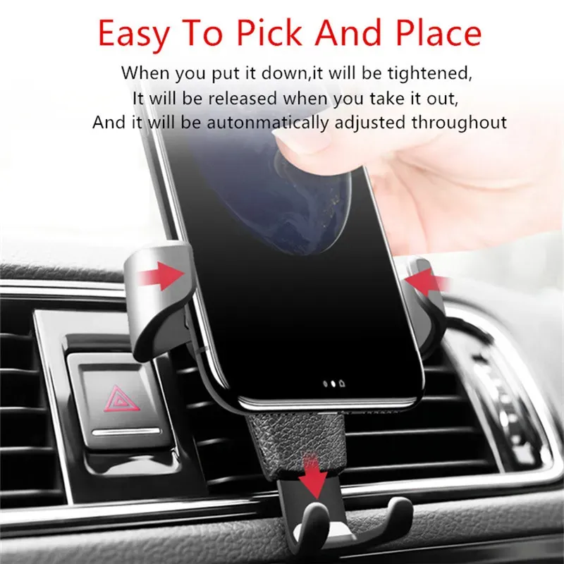 Universal Car Phone Holder Air Vent Mount Stand For Phone In Car No Magnetic Mobile Phone Stand Holder with Retail boxes