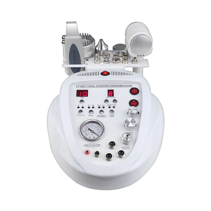 Dispositifs 6 en 1 Dermabrasion Microdermabrasion Peel Machine / Diamond Facial Nettoyage en profondeur Dispositif de beauté ultrasonique