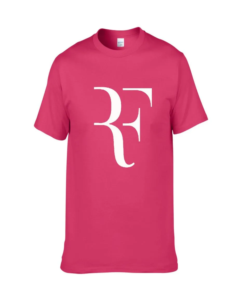 Nuovo Roger Federer RF Tennis T-shirt da uomo in cotone manica corta perfetta stampata da uomo Tshirt moda maschile Sport Oner size Tees ZG75191829
