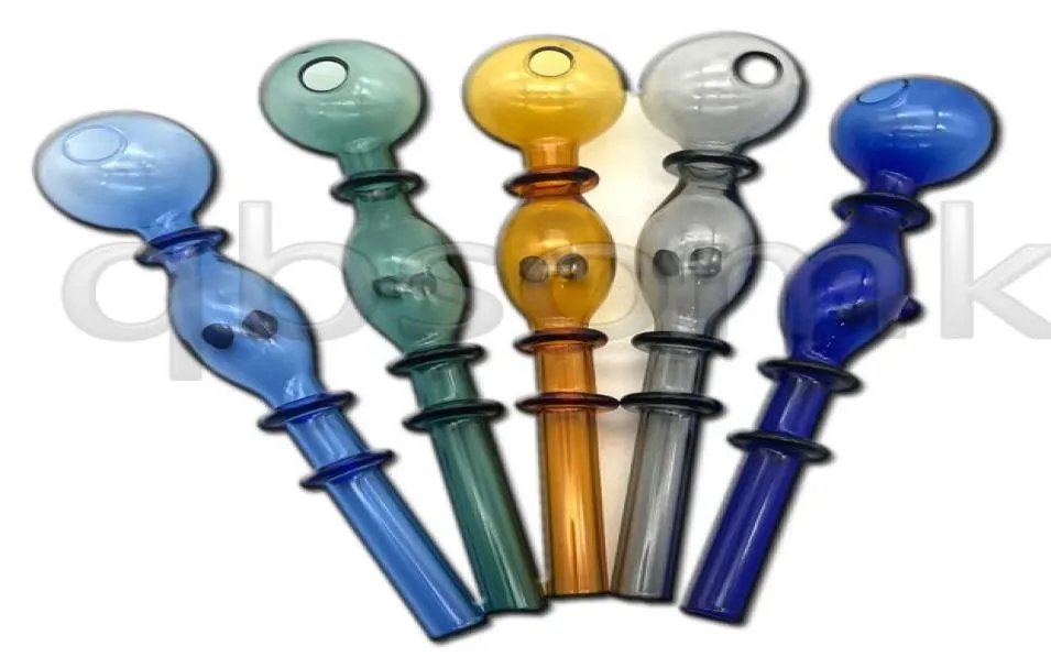 QBsomk Waterpijpen Rechte Buis Pyrex Glazen Oliebrander Pijp Roken Accessoires Handpijpen BurnerPipes Dab Tools6674455