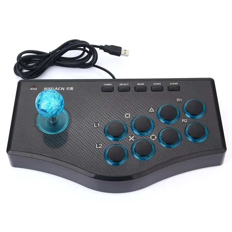 Joysticks Risewired Game ControllerゲームロッカーUSBアーケードJoystick USBFスティックPS3コンピューターPCゲームパッドゲームコンソール