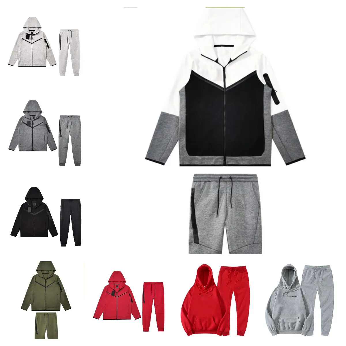 Luxury designer style clothing for men loose clothes and pants unisex Menswear high street wear hip hop hoodie cardigan hooded long sleeve zipper white s-xxl yh9