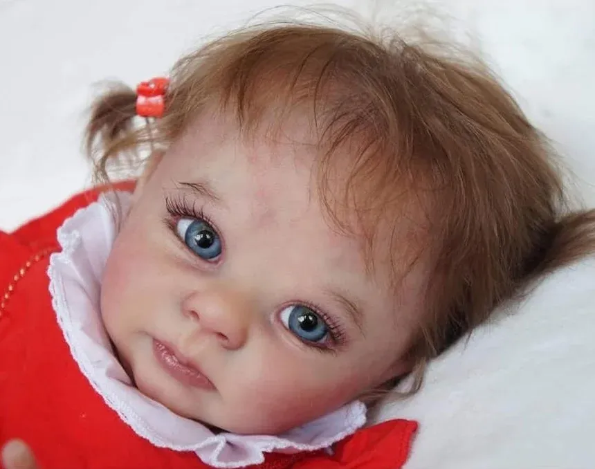 Dolls NPK 19inch Reborn Doll Kit Baylor Soft Viny Fresh Color Unfinished Doll parts with COA