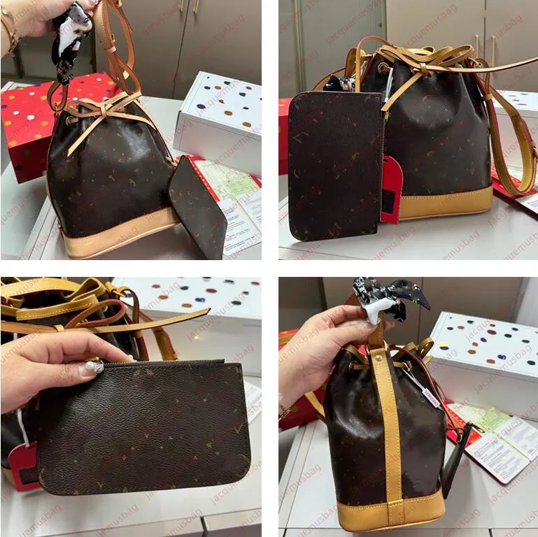 المصممين Noe BB Bucket Bag Women Neonoes 2-PC حقيبة يد عالية الجودة أكياس كروس الكتف محفظة Hobo Pouch Ladies Neo Noe Handbags Dhgate