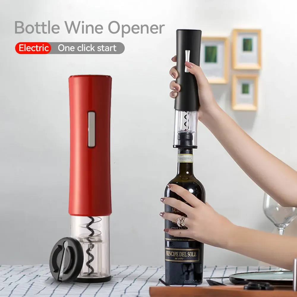 Ouvre-bouteille électrique automatique, tire-bouchon, ouvre-bouteille de bière, coupe-capsule pour fête, Bar, amateur de vin