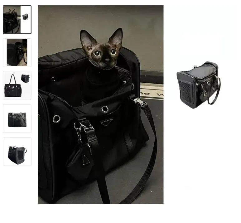 Küçük köpek kedi Omuz çantası su geçirmez malzeme taşıyan modaya uygun evcil hayvan açık çantaları nefes alabilen kare sırt çantası katlanabilir evcil hayvan kedi el çantası