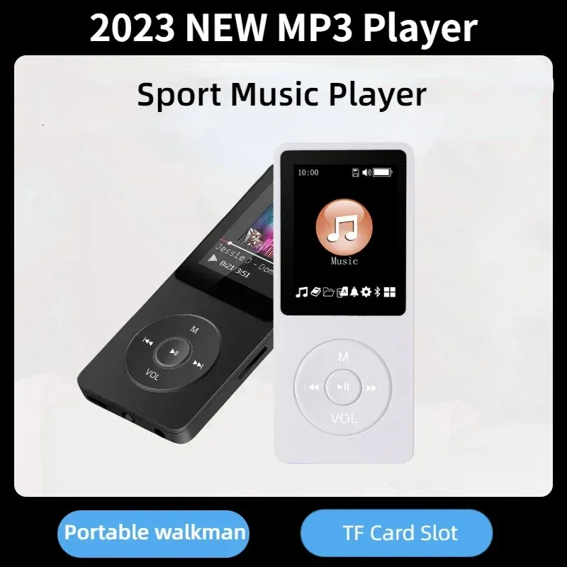 Speler mp3 -speler Bluetooth Music Player 1.8 '' Sport Music mp3 -speler Hifi Portable Walkman FM External Ultraathin Recording voor telefoon