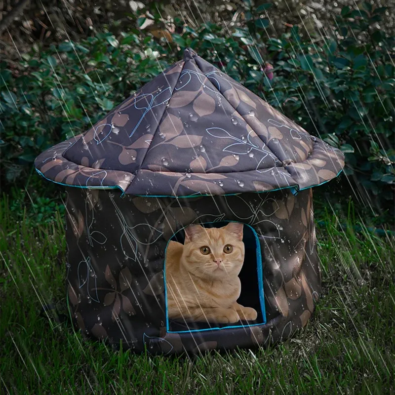 Outdoor cat cave deals