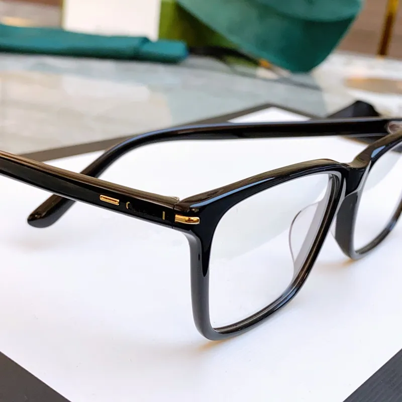 2024NEW CONCISE UNISEX RECTANGULAR GLASS FRAME 447O Italien Plank Fullrim Luxury Desig C57-17-145 För receptbelagda glasögonglasögonglasögon