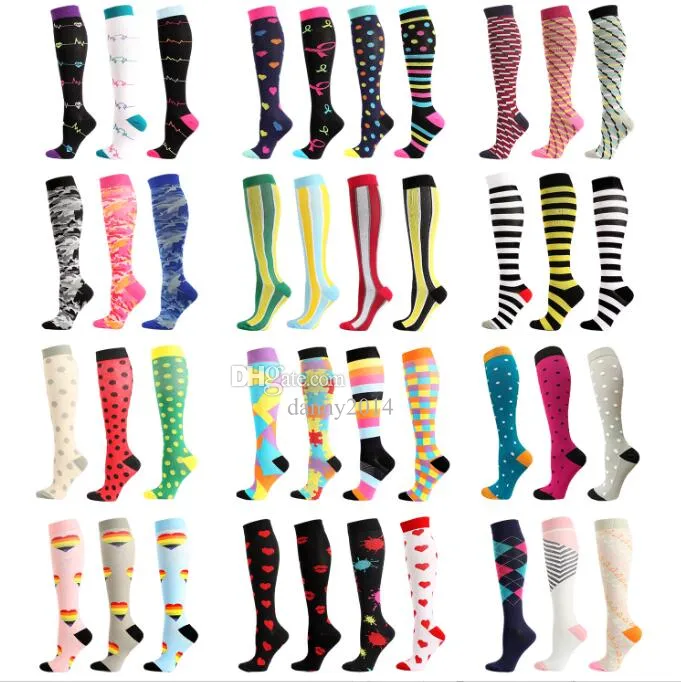 Compression Socks Stockings 15-20 Mmhg Graduated Athletic & Medical For Men Women Running Flight Travels Socks