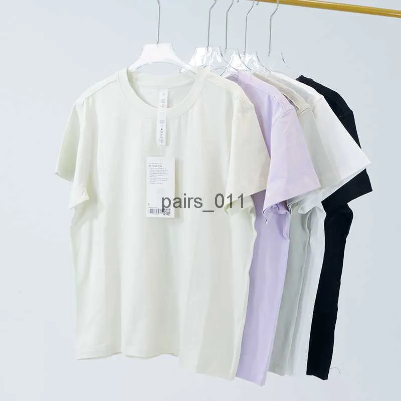 Women's Blouses Shirts Suit All Yours Sports Short Sleeved Shirt lu-79 Summer Breathable Fitness T-shirt Thin Loose Fit 240229