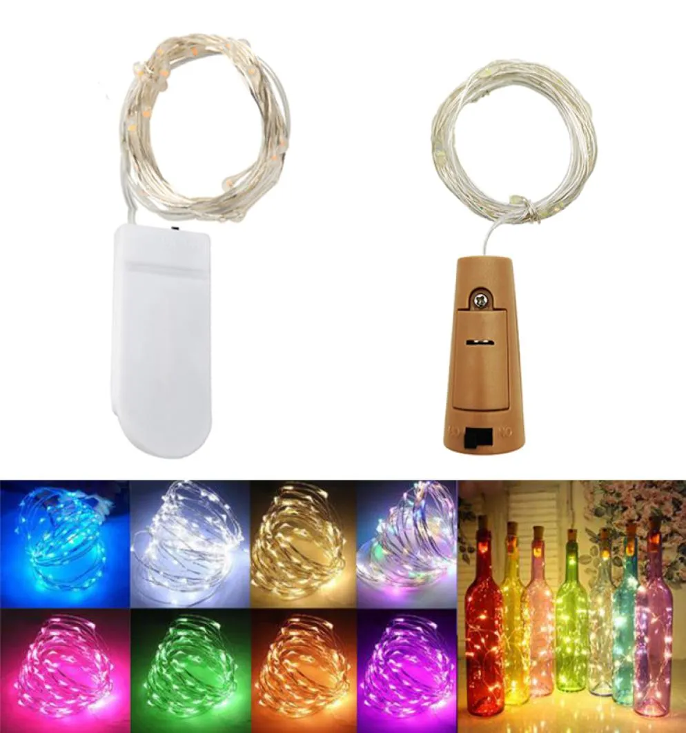 2M 20LED WINE BAKKA STRINGSLIGHTER Cork Batteridriven STARRY DIY JUL LJUS FÖR PARTY HALLOWEEN WEDDAY DECORACION9099482