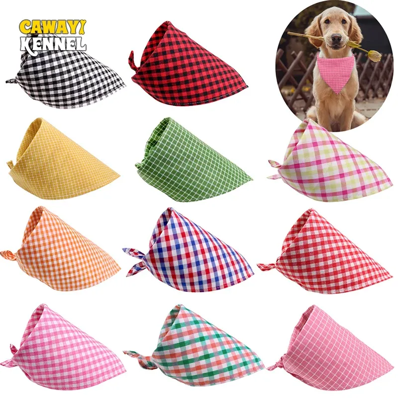 Zubehör, zufällige Farbe, 5/10 Stück/Set, Hundeschal, dreieckiger Verband, Welpenkatze, Hundehalstuch, Lätzchen, waschbares Bandana-Zubehör für kleine Hunde