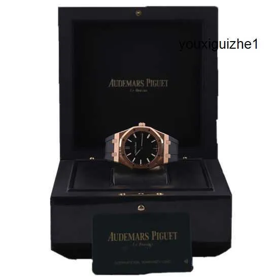 Vestido Relógio Moda Relógio de Pulso AP Relógio de Pulso Royal Oak Série 15500 Máquinas Automáticas Mens 18K Material Ouro Rosa 41MM Calibre Conjunto Completo