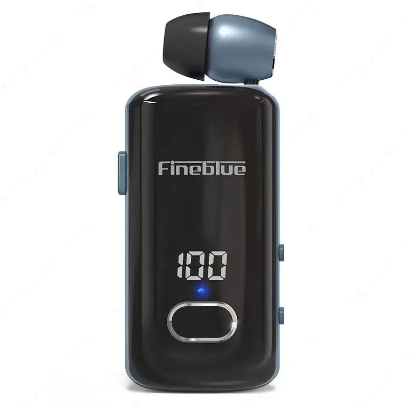 Наушники FineBlue F580 Clipon Lotus Беспроводная гарнитура Bluetooth 5,3 Наушники с микрофоном дисплея Наушники шум кекуля