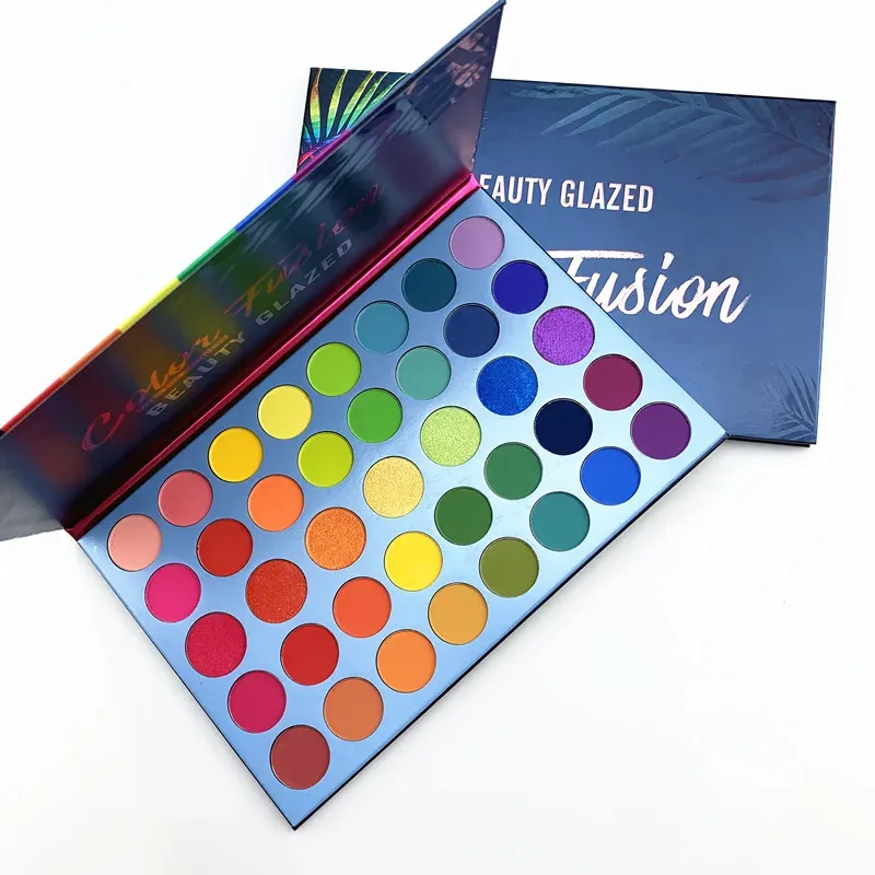 Shadow Beauty Glazed 39 Farben Fusion Makeup Lidschatten-Palette Highlighter Shimmer Make-up Pigment Lidschatten-Palette Kosmetik