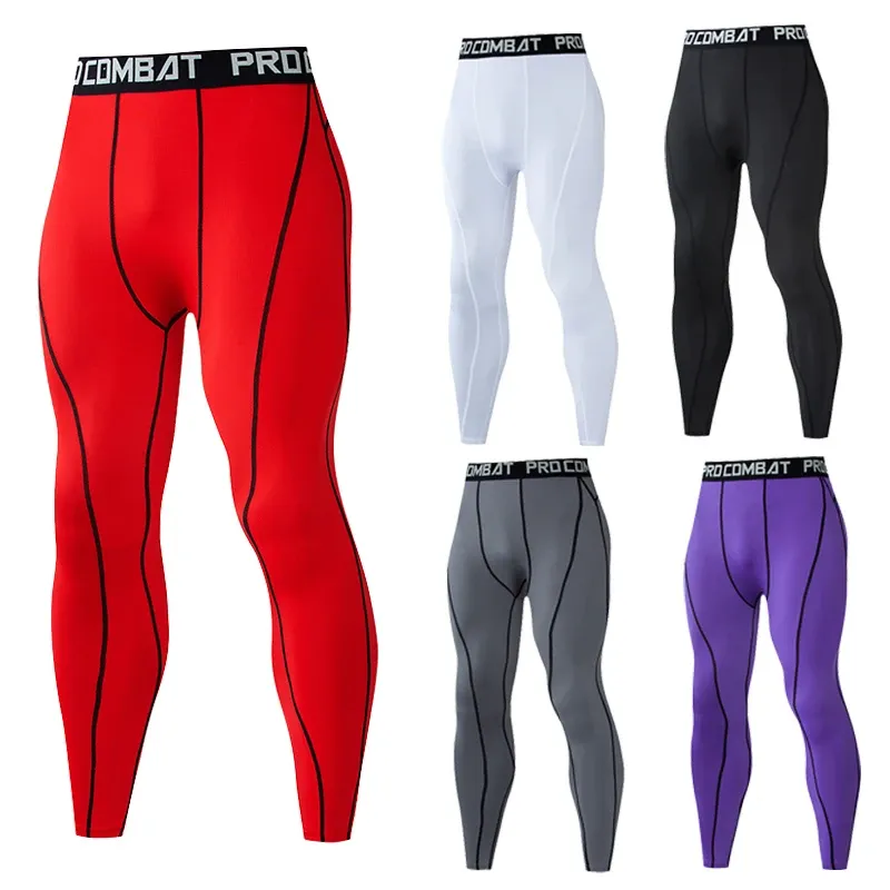 Outfit Männer Kompression Enge Leggings Laufsport Männlich Gym Fitness Jogging Hosen Schnelle Trockene Hosen Workout Training Yoga Böden