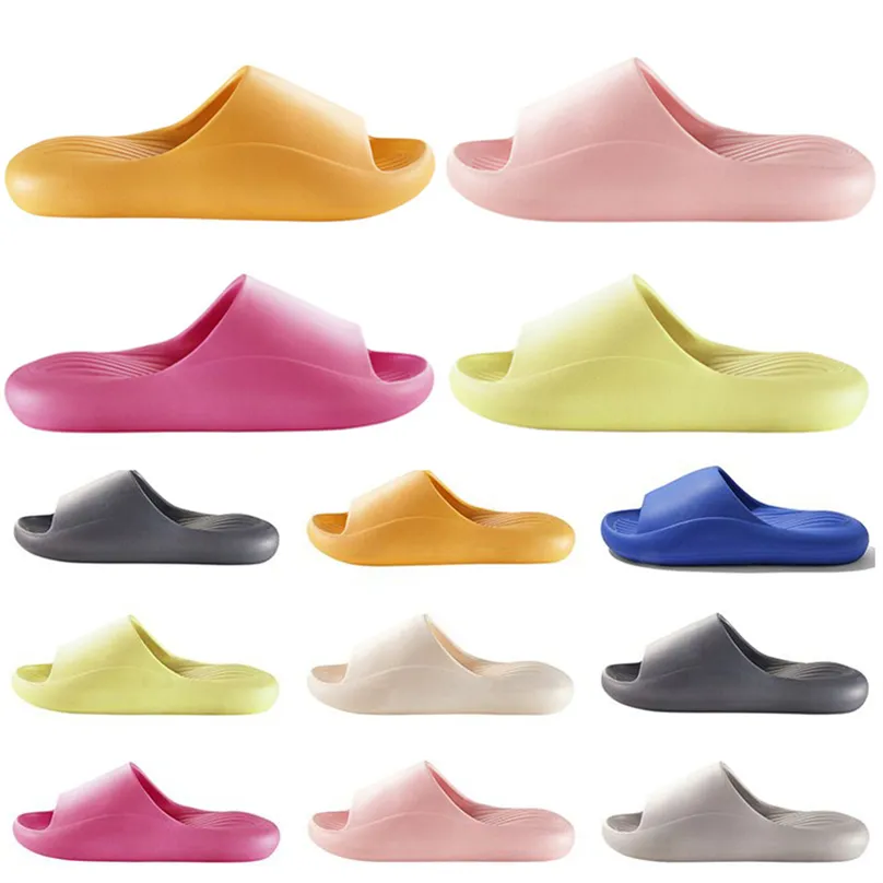 Style95 män kvinnor tofflor sommar glider designer sandaler klassisk strandvattentät grön rosa röd gul orange blå grå mens toffel sandal bild 36-45