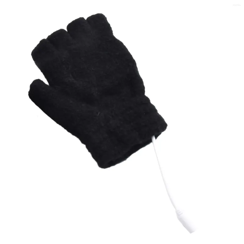 Disposable Gloves USB Powered Winter Electric Mitten Heated Full & Half Finger Warmer Trendy Design Adjustable Heating Temperature